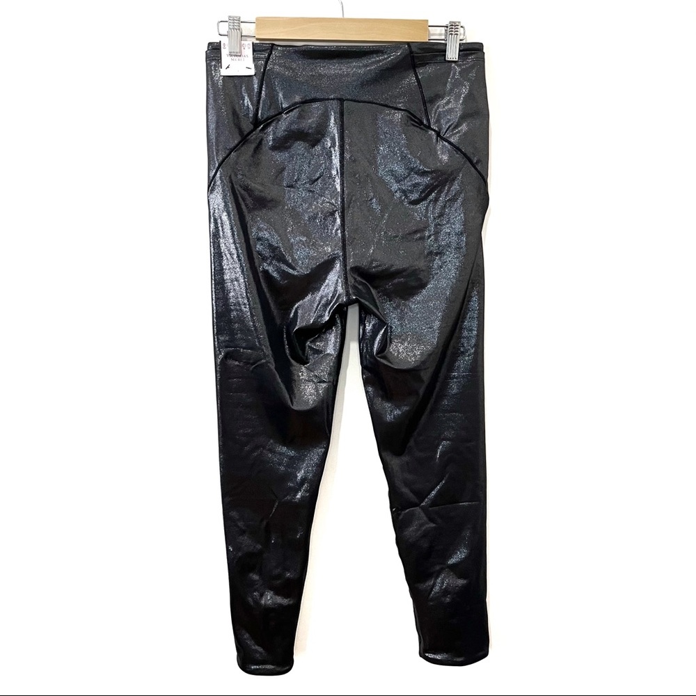 VICTORIA'S SECRET Sweat On Point Shine Legging Pewter Foil NWT Size 14 - Picture 5 of 10